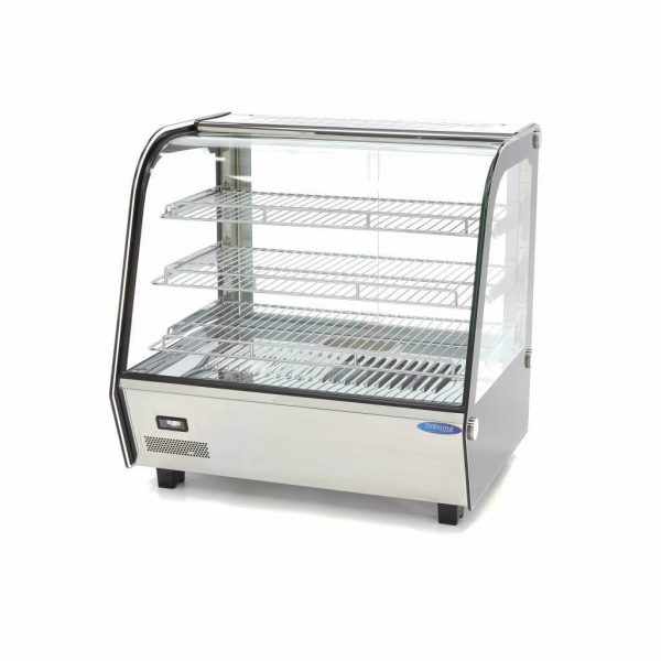 Maxima Deluxe Inox Topla Vitrina 120l