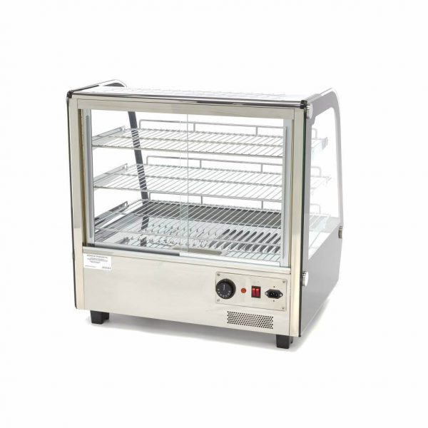 Maxima Deluxe Inox Topla Vitrina 120l