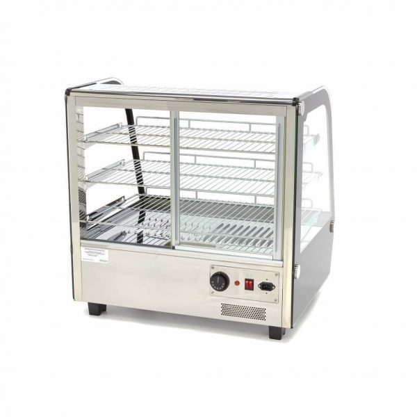 Maxima Deluxe Inox Topla Vitrina 120l