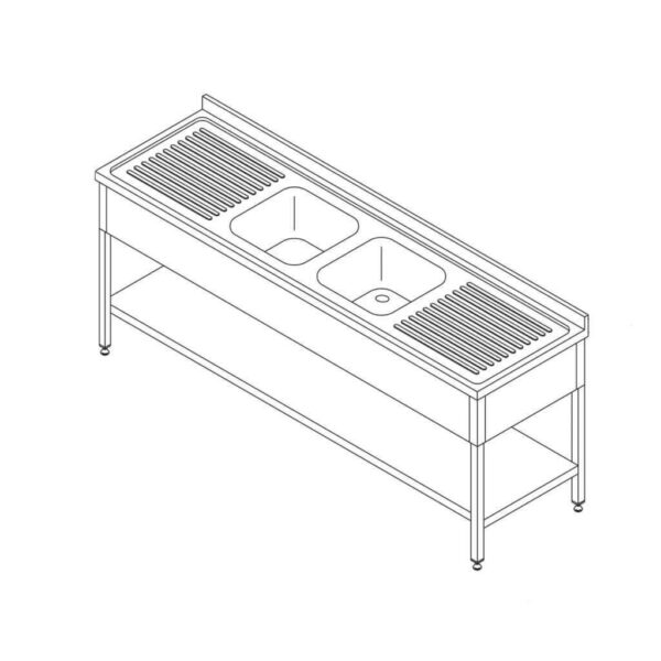 Maxima Sto sa 2 Sudopere 210x70cm prodaja